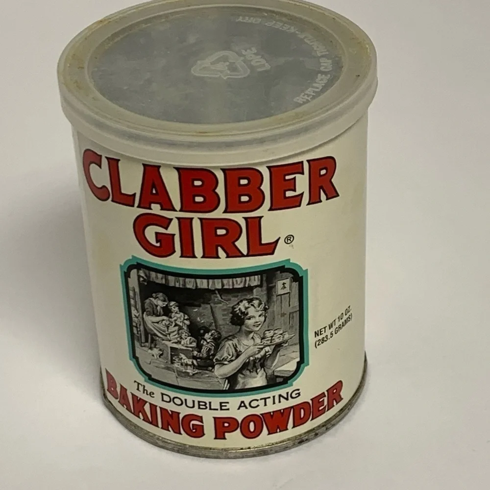 Clabber Girl Baking Powder 10 oz Vintage Decor Metal Tin ONLY Display Prop